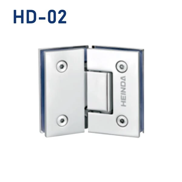 135° Straight Edge Glass To Glass Hinge